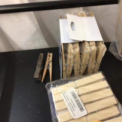 Wood Clothes Pins Lot