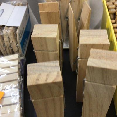 Wood Clothes Pins Lot