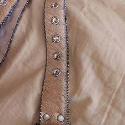 3 COWHIDE LEATHER BELTS SIZES 32 - 36