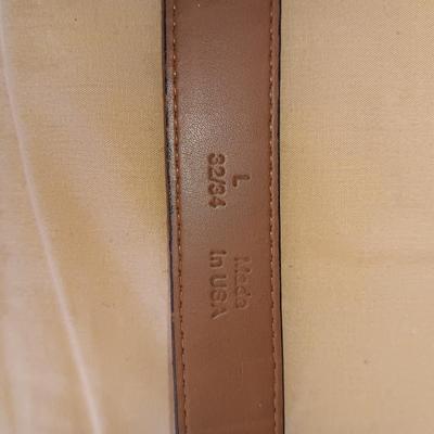 3 COWHIDE LEATHER BELTS SIZES 32 - 36
