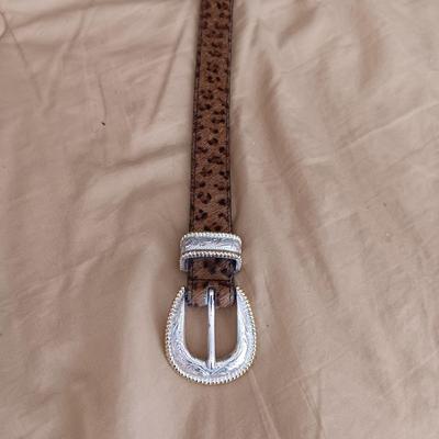 3 COWHIDE LEATHER BELTS SIZES 32 - 36