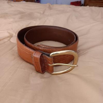 METAL MESH AND 2 LEATHER BELTS SIZE LARGE