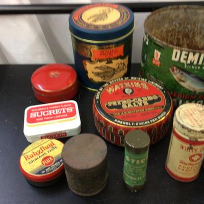 Metal Tin Lot
