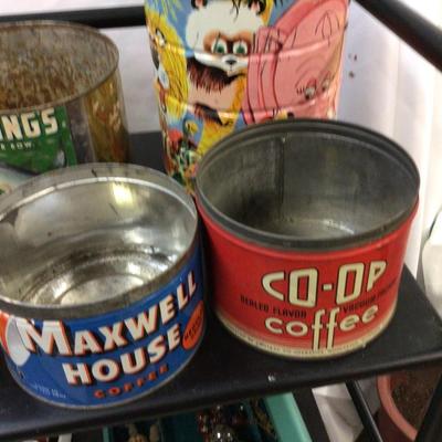 Metal Tin Lot