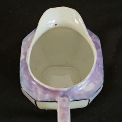 Vintage lusterware tea pot set marked Japan on base