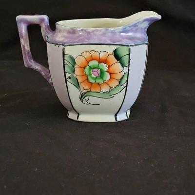 Vintage lusterware tea pot set marked Japan on base