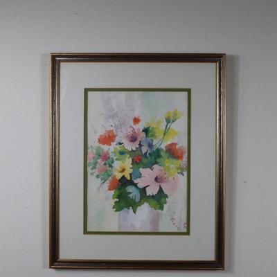 Framed Floral Art