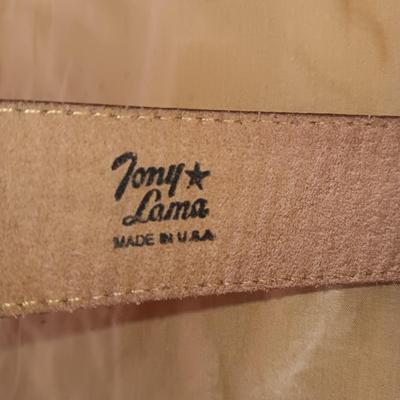 TONY LAMA LEATHER BELT (36), LEATHER WALLET, 2 WATCHES AND MORE