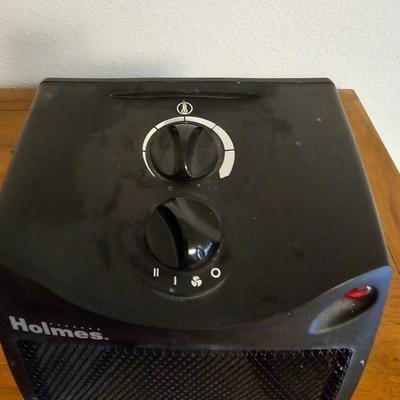 Small Holmes electric heater and a small Windmere electric fan