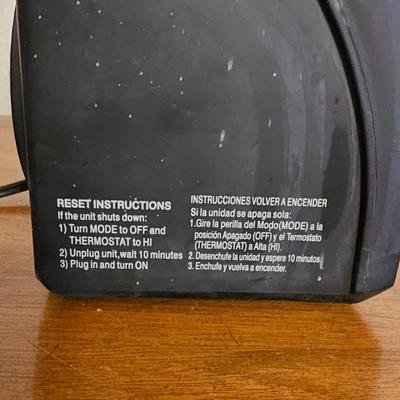 Small Holmes electric heater and a small Windmere electric fan