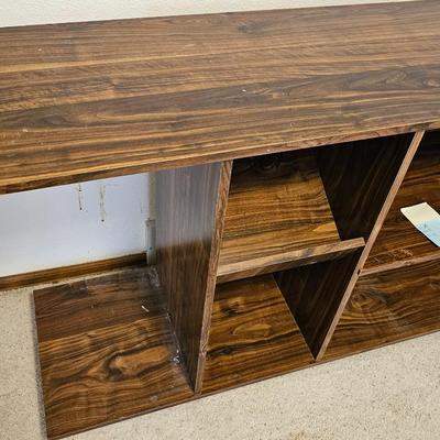 Wooden shelving unit