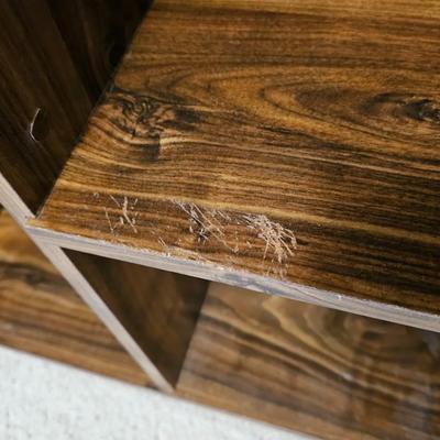 Wooden shelving unit