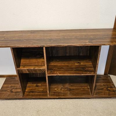 Wooden shelving unit