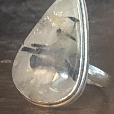 Black Rutile Ring (5.75 925)