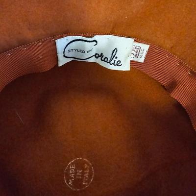 Three vintage women's hats - Doris - TinaLuxe - Coralie Made in Italy