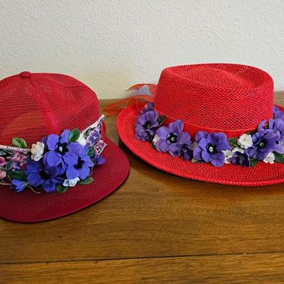 Vintage Red hat society Hats - Jhats -