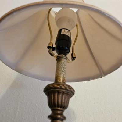 Beautiful lamp with like-themed household decor