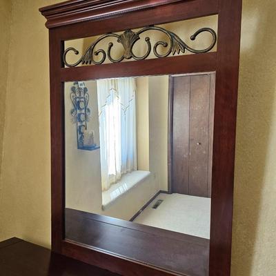 11 - drawer dresser with mirror - 3 hidden top drawers -