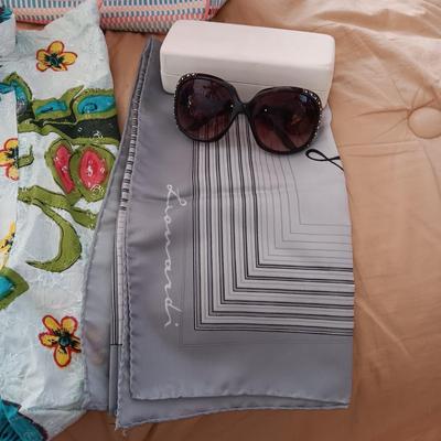 STEVE MADDEN SUNGLASSES, TOTE BAGS, SCARVES AND ORGANIZING BOXES
