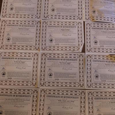 Walt Disney "Snow White" KNOWLES - Set of 12 Collector Plates with Certificates