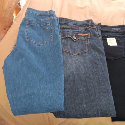 LADIES JEANS (12) SHORT SLEEVE SHIRT (S)