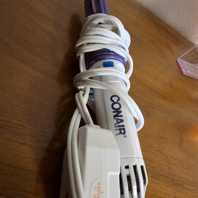 Conair make-up mirror with lights - two Conair curling irons - brand new eye lash curler and more