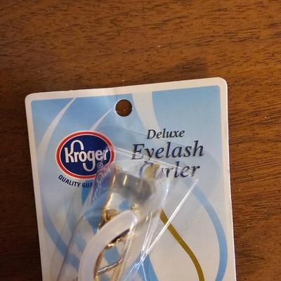 Conair make-up mirror with lights - two Conair curling irons - brand new eye lash curler and more