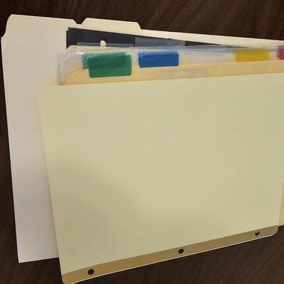 Office supplies - shipping envelopes - clip board - hole punch - and more