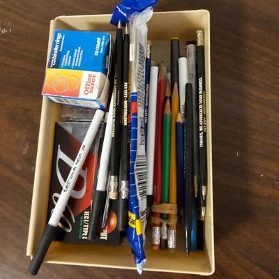 Office supplies - shipping envelopes - clip board - hole punch - and more