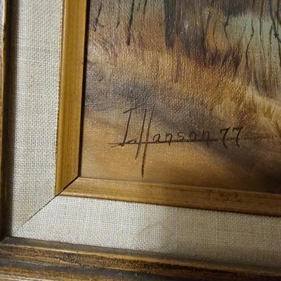 Original vintage Irene Hanson 1977 Pheasent framed artwork Acrylic