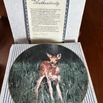Nature’s Lovables Collector Plates with Certificates & Original Boxes