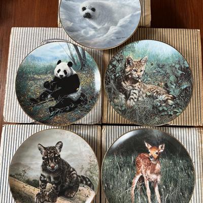 Nature’s Lovables Collector Plates with Certificates & Original Boxes