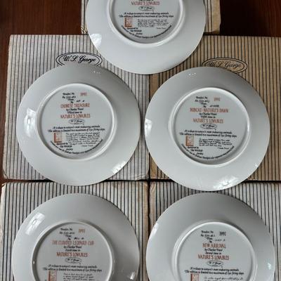 Nature’s Lovables Collector Plates with Certificates & Original Boxes