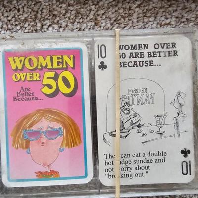 Decks of playing cards - cribbage game and a vintage travel backgammon game