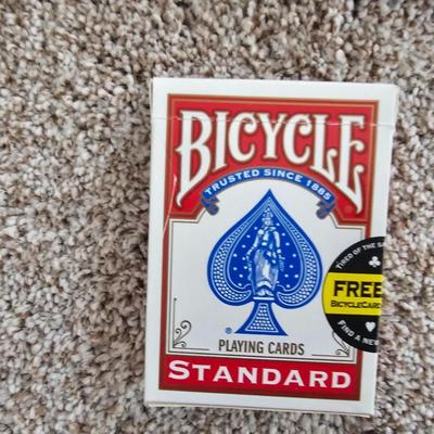 Decks of playing cards - cribbage game and a vintage travel backgammon game
