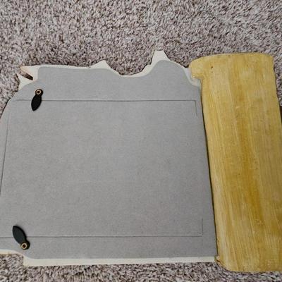 Framed wall art - wood duck - Boat - and a fish themed picture frame