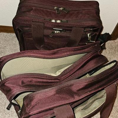 Two carry-on luggage bags
