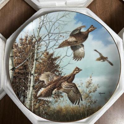 Game Bird Collection by David Maas Set of (8) with Certificates of Authenticity