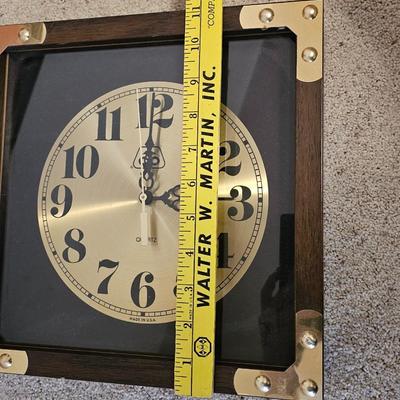 Famed "End of the trail" wall art and a nice wall clock