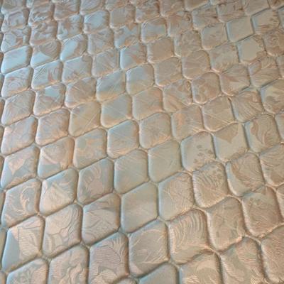 Full size bed - headboard - metal frame with mattress boxsprings and bedding