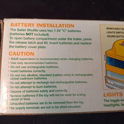 NEW SAFARI SHUTTLE TOY WITH LIGHTS AND SOUNDS