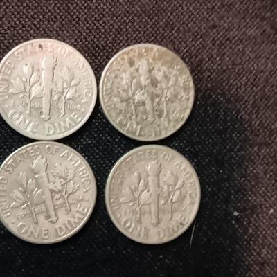 6 SILVER DIMES