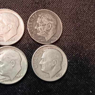 6 SILVER DIMES