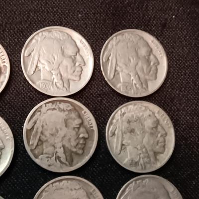 12 BUFFALO NICKELS