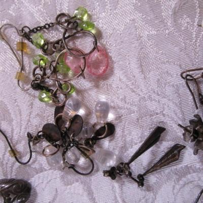 16 pair of pierced earrings