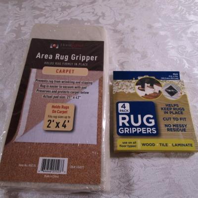 Area rug gripper, 4 corner rug grippers
