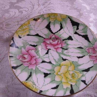 Adderley Bone China footed teacup and saucer