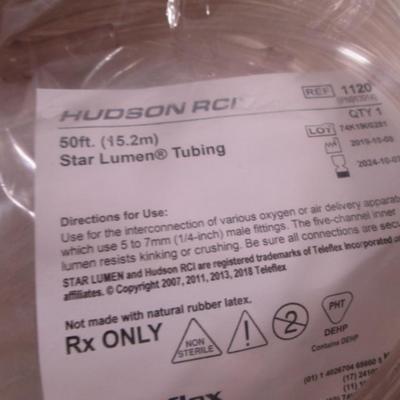 2 nasal cannulas; 2 pkg oxygen tubing