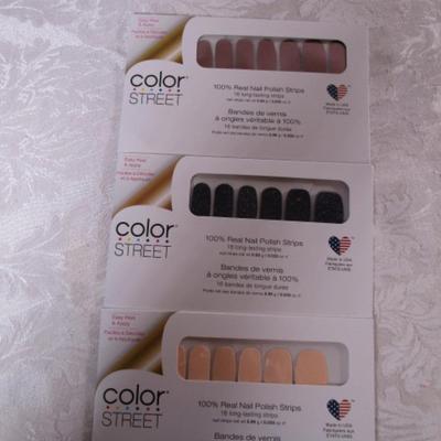 3 Color Street Nail polish strips sets