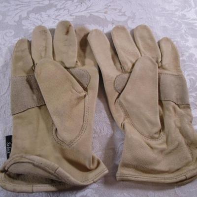 Leather gloves, safety glasses, trowel, cultivator